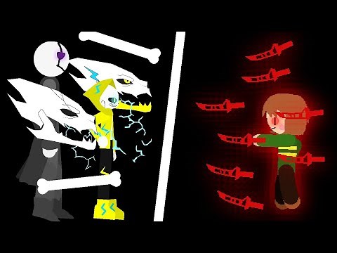 sans and gaster vs chara
