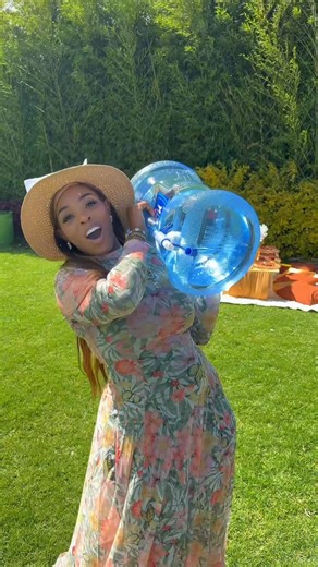 Risper Faith on Instagram: "What’s wrong with bringing water to a picnic ? Yall have to hydrate from @jibukenya Dressed by @boldcollections_ke"