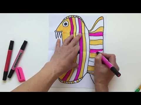 Folded Surprise Animal Drawing Project