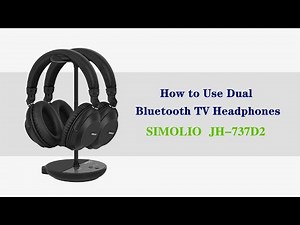 How to Use SIMOLIO JH737D2 Dual Bluetooth Wireless Headphones for TV Watching