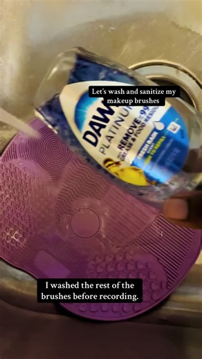 Cleaning your makeup brushes after every use is important. This keeps a lot of bacteria buildup and prevent infections or breakouts. #makeupbrushes #fyp #cleaning #sanitize #refreshing