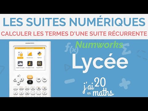Calculate the terms of a recurring sequence with Numworks - Digital sequences - High school