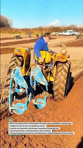 Vintage Tractor Deep Furrow Plowing in Action! #Farming #TractorLife #Agriculture