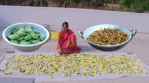 70K views · 1.4K reactions | Dry Mango Pickle Recipe #food #cooking #village | Side Dish Recipes | Facebook