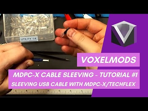 Part 1: VoxelMods DIY Coiled Keyboard Cable Guide - Sleeving USB Cable with MDPC-X and Techflex