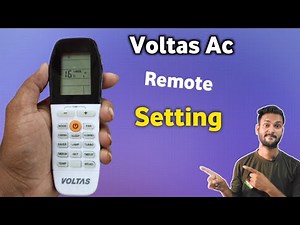 Voltas ac remote setting | how to use Voltas ac remote control