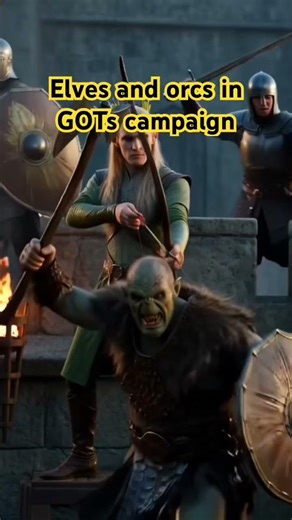 Elves vs Orcs in Game of Thrones ⚔️