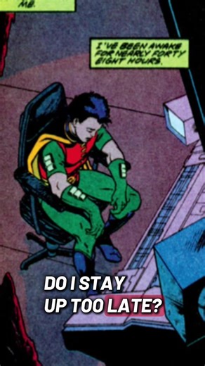Day 3 of Tim Drake’s #insomnia saga, because I’ve been have the same issues this week. 🫩 #RedRobin #Robin #BatFamily #dccomics