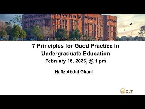 7 Principles for Good Practice in Undergraduate Education