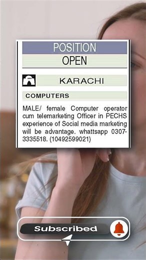 Female Computer Operator & Telemarketing Officer Jobs 2025