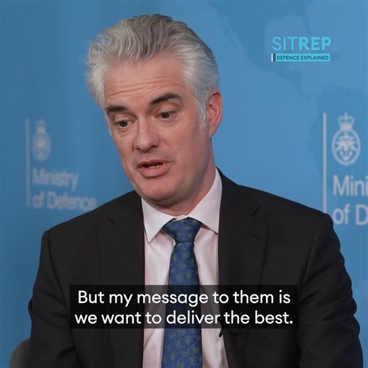 4.6K views · 37 reactions | ️ “We want to deliver the best.” On Sitrep with Kate Gerbeau and Mike Clarke, Defence Procurement minister James Cartlidge says the history of armed forces having “kit that let them down” keeps him awake at night. | Forces News | Facebook