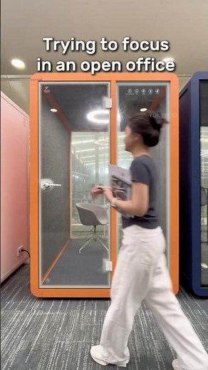 Finding focus in an open office #officedesign #officepod