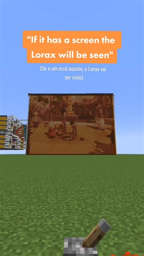 Eu totalmente construí aquilo tudo só para isto... 😅 #fyp #lorax #minecraft #letitgrow #thelorax #ifithasascreentheloraxcanbeseen