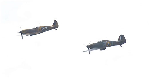 Thrilling Spitfire flypast as Humber Flotilla sets sail