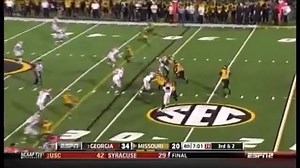 Against Missouri in 2012, UGA senior linebacker Jarvis Jones had himself a night: 9 tackles, 2 sacks, 5 QB hurries, 2 forced fumbles, an interception, and a pass breakup. Playing “old-man football,” the Bulldogs win, 41-20, spoiling the Tigers’ SEC debut. | UGA Football by Patrick Garbin