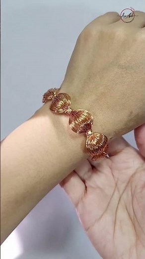 Impressive bracelet - Free tutorial video link above the title #shortsvideo #wireworks
