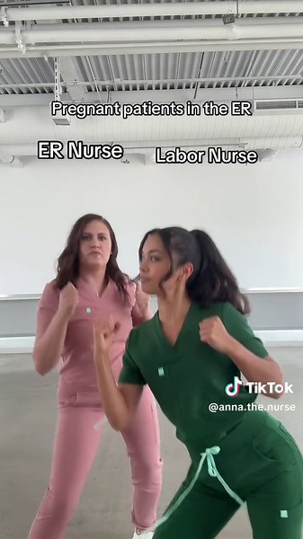 Pregnant patients make ER nurses feel uneasy sometimes @ernursesam And I definitely can’t do an ER nurse’s job #er #ernurse #emergency #emergencyroom #pregnant #pregnancy #laboranddeliverynurse #nursehumor