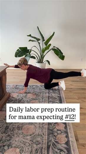 Nichole Boggs on Instagram: "Whether these moves help me with labor and delivery or not, I’m gonna keep doing them. Because they make me feel BETTER! But really- I am hoping it helps baby girl get in the perfect position for when it is her time! And, I think they have helped me sleep better and reduce that pesky round ligament pain. Here’s what I’m doing once (and sometimes twice) a day: 🎀 Cat Cow x 12 🎀 Bird Dog 4 on each side, hold for 3-5 seconds 🎀 Wide Leg Rocking x 12 🎀 Side Hip Lunges