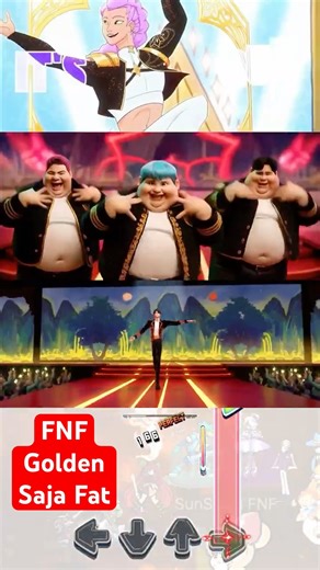 FNF Golden Boys but Saja Fat Covers - Kpop demon hunters #fnf #kpopdemonhunters #golden