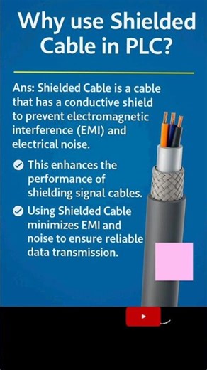 why use shielded cables in plc #electricalsafetytips #electricalengineering #electrical #plc