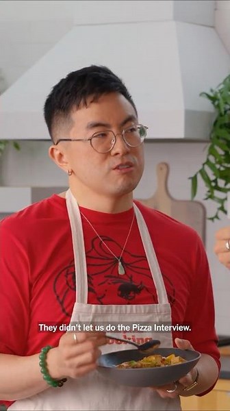 Bowen Yang teaches Matt Rogers how to make his mom’s #mapotofu