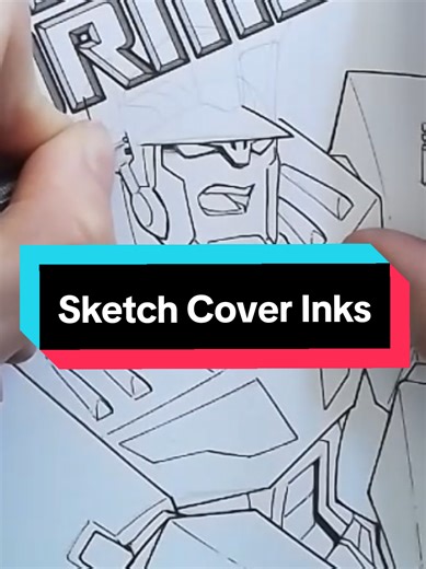 Optimus Prime Sketch Cover Process Timelapse