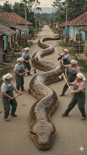 The mystery of the giant snake’s belly revealed?! 🤔🐍