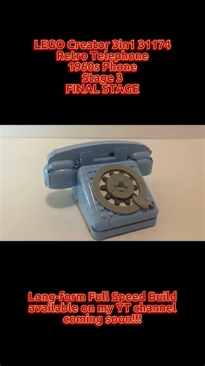 LEGO Creator 3in1 31174 - Retro Telephone: 1960s Phone (Stage 3 of 3)