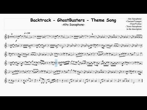 Backtrack - GhostBusters Theme Song - Alto Sax