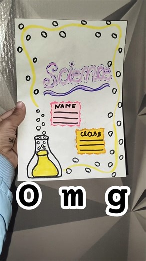 so cute # science ka first page # so beautiful # bhavleen kaur artist #diy