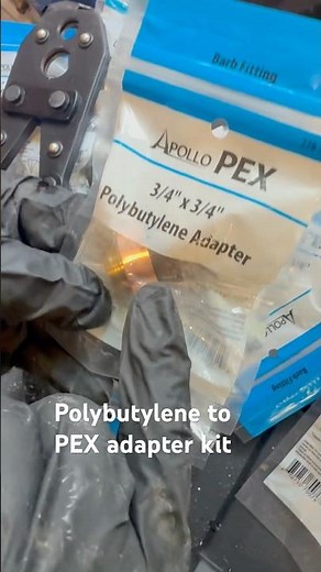 Polybutylene to PEX Adapter Kit Explained in Under 60 Seconds! 🔧💧 #PlumbingTips #PEX #DIYPlumbing