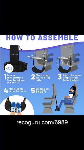 Upgrade Your Flight Comfort! Airplane Foot Hammock Review