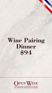 Special Dinner "Goût de France" at Open Wine Restaurant. Book now | Open Wine Restaurant