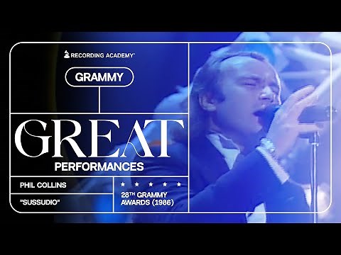 Phil Collins Delivers A Celebratory Rendition Of "Sussudio" In 1986 | GRAMMY Great Performances