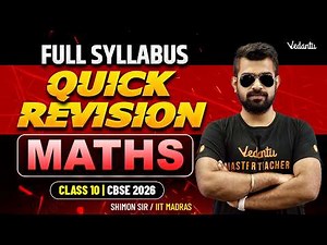 Maths | Full Syllabus Quick Revision | The Final Lap | Class 10 CBSE 2026 | Shimon Sir
