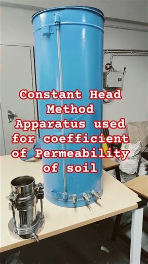 Constant Head Method used for coefficient of Permeability of soil