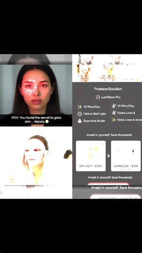 LumiGlow Pro LED Light Therapy Mask Review