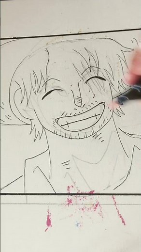 Drawing shanks from one piece #onepiece #art #shanks