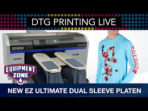 LIVE DTG Printing Using the New Dual Sleeve Platen