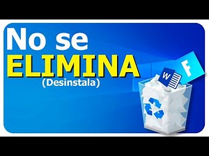 Como DESINSTALAR PROGRAMAS que NO SE DEJAN eliminar - Solución 2023