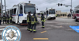 3 injured after RTD light rail train derails in Aurora