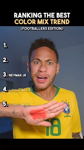 Ranking Footballers Color Mix Trend 😂