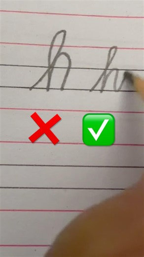Handwriting for Beginners! Small Letter “h” in Cursive | Easy Cursive Handwriting ✍️