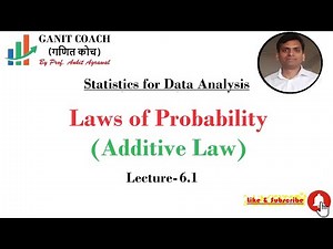 Lecture 6.1 Additive law of probability | Additive law