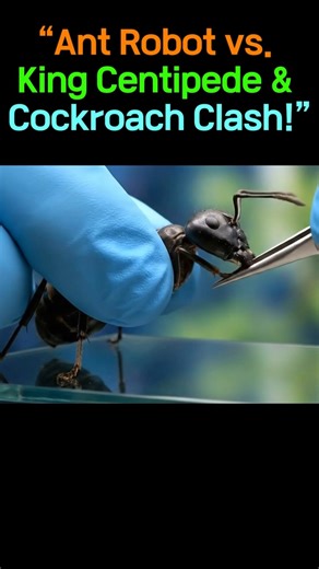 “Ant Robot vs. King Centipede & Cockroach Clash!”