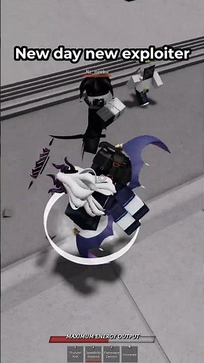 Bro not winning with exploit techs #roblox #thestrongestbattlegrounds