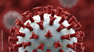 Detailed examination reveals complex structure of virus with spike proteins protruding from surface. This captivating visual shows key features essential for understanding viral behavior