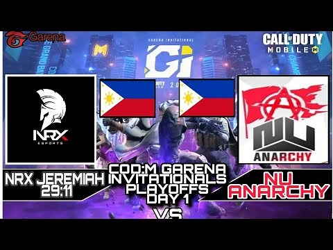 NRX JEREMIAH 29:11 vs NU ANARCHY (CGI PLAYOFFS DAY 1) Garena Call of Duty: Mobile |FULL GAME|