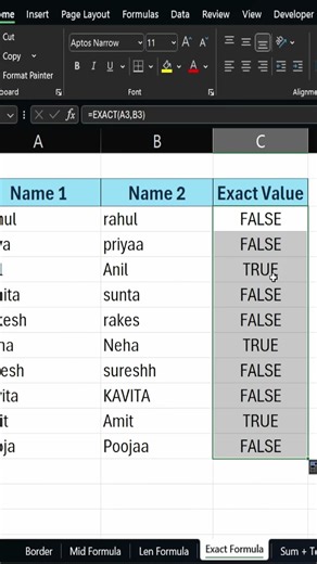 Excel EXACT Formula Secrets Revealed in 60 Seconds!