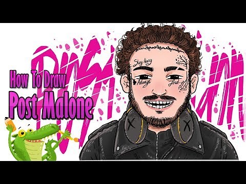 how to draw Post Malone step by step